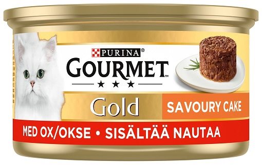 Gourmet gold savoury cake med ox 85g