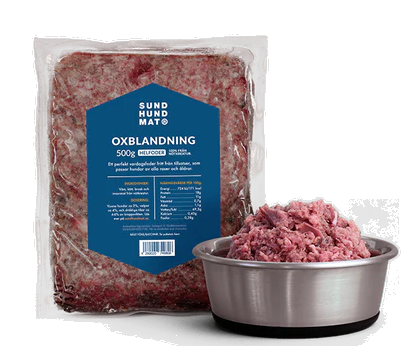 Sund Hundmat Oxblandning 500g