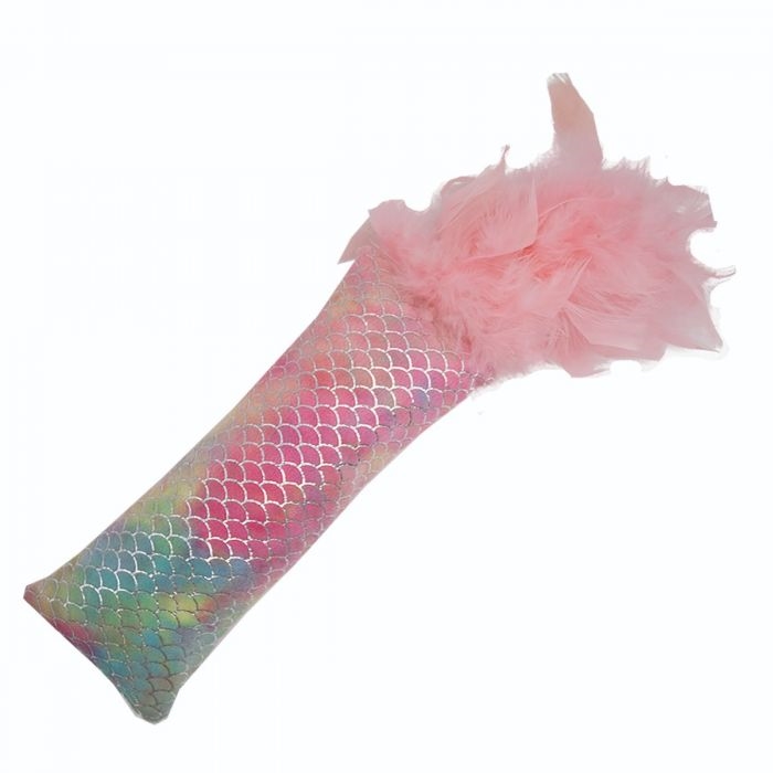 10238_-_mermaid_pink_feather_kicker_cat_toy rosa