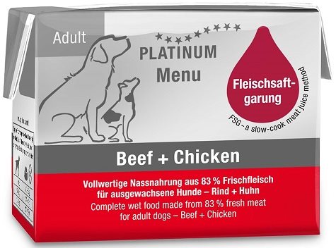 Platinum Våtfoder Adult Beef & Chicken 90g