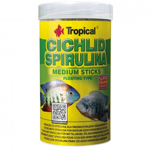 Tropical Cichlid Spirulina Medium Sticks 1000ml