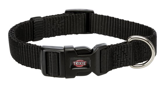 Halsband nylon svart - flera storlekar