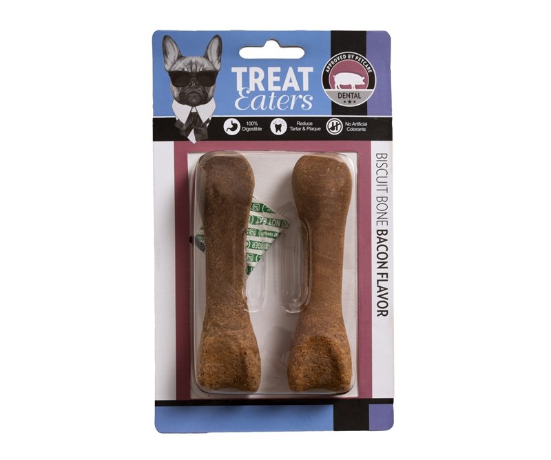 Treat Eaters biscuit bone bacon small 2-pack