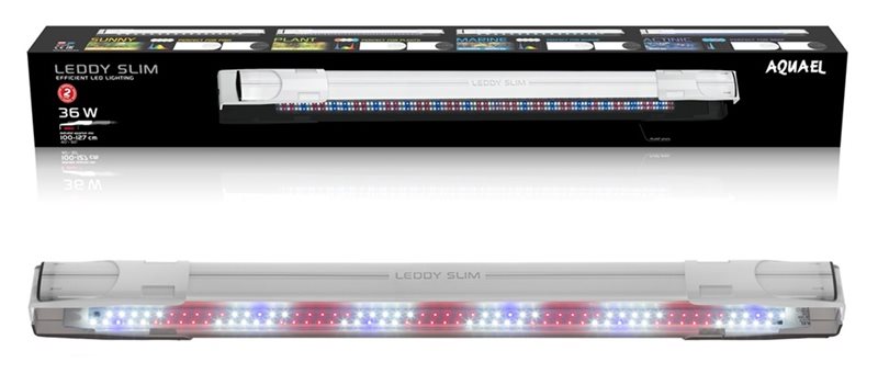 AquaEL LED-belysning Leddy Slim 2.0 Plant Vit 36W 100-127cm