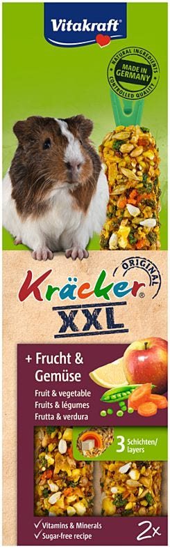 Vitakraft Kräcker Marsvin XXL med frukt och grönsaker