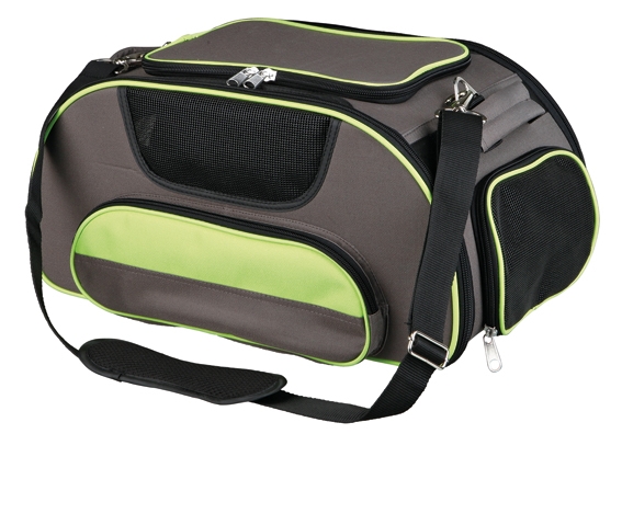 Transportväska Wings airline brun/lime 43x23x28cm