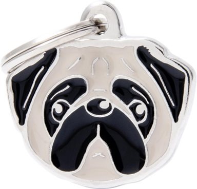 ID-bricka Mops Fawn