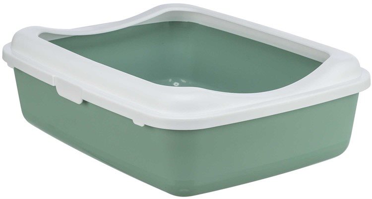 Kattlåda Classic 37x15x48cm sage/vit