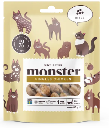Monster Cat Treats Chicken Bites 50g