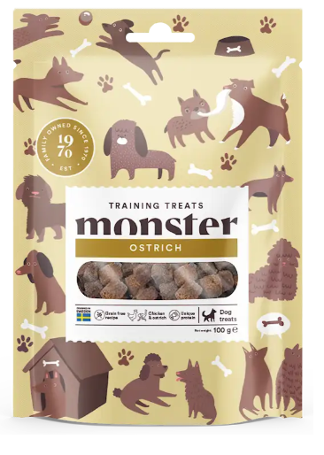 Monster Dog Training Treats Ostrich 100g