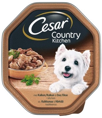 Cesar country kitchen med kalkon & oxkött 150g