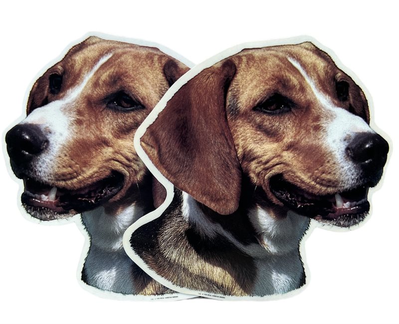 Dekal Hund medium 2-pack - Hamiltonstövare huvud