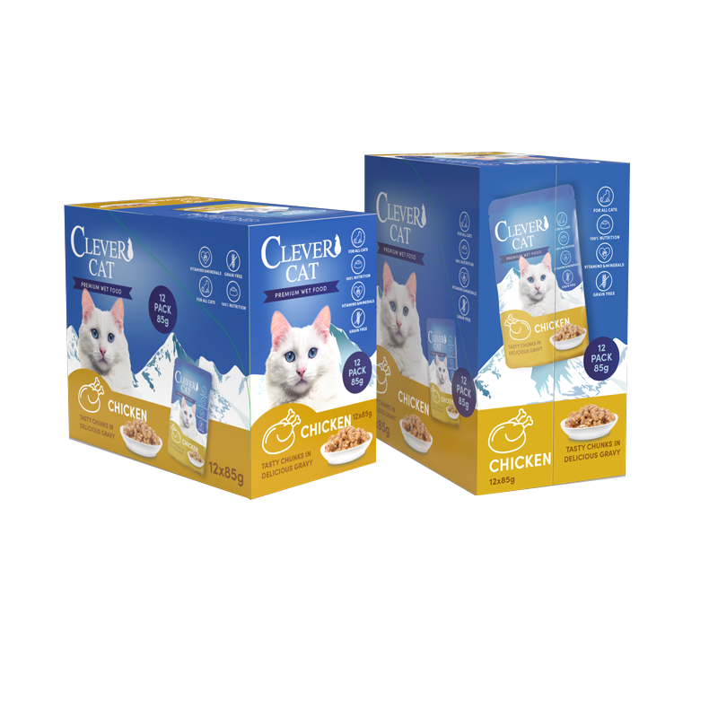 Clever Cat Våtfoder Chicken 12x85g