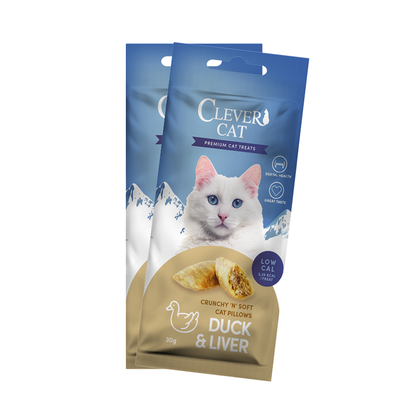 Clever Cat Pillows Duck&Liver 30g