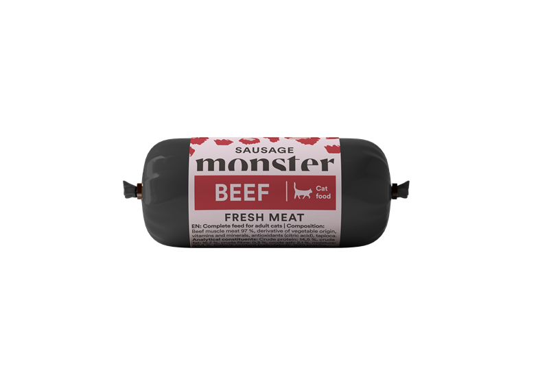 Monster Cat Sausage Beef 80g