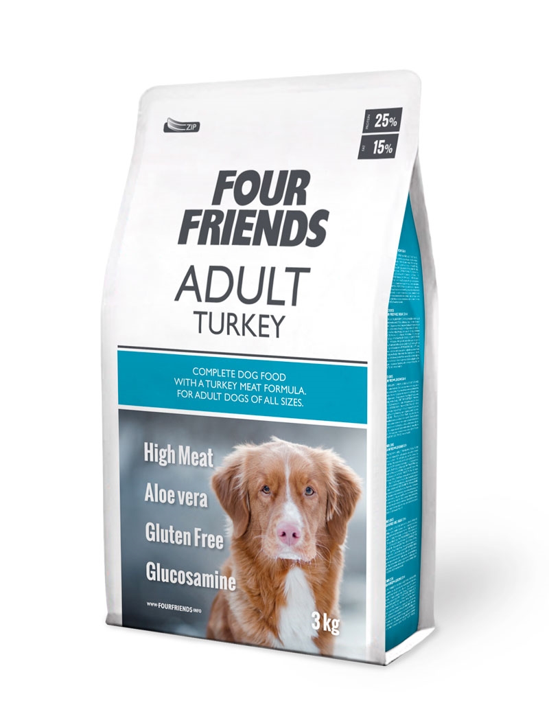 FourFriends grainfree adult kalkon 3kg