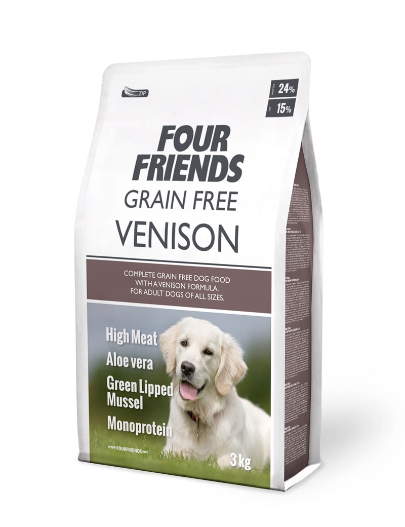 FourFriends grainfree adult hjort 3kg