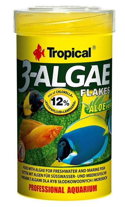 Tropical 3-Algae Flakes 250ml/50g