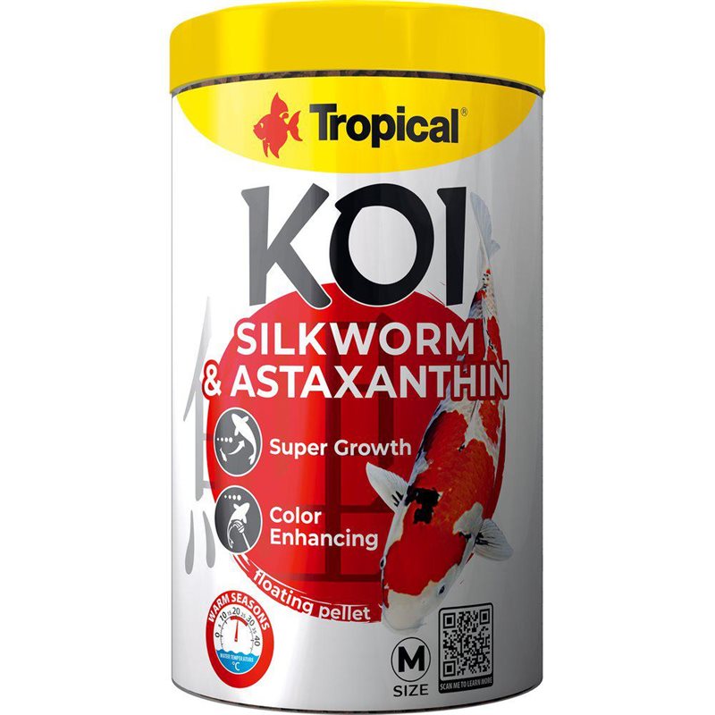Tropical Koi Silkworm & Astataxin Medium 1000ml