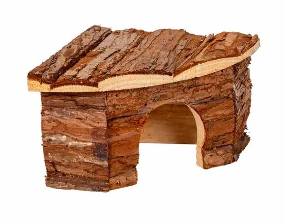 Natural Wooden Hörnhus 22x10x15cm