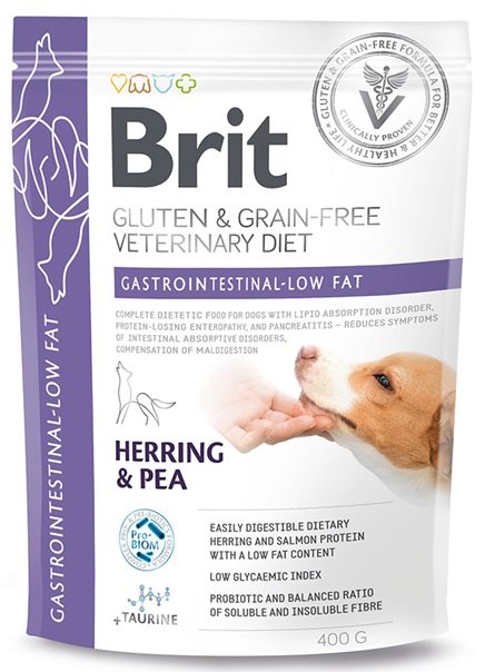 Brit Dog Vet Gastrointestinal Low Fat 400g
