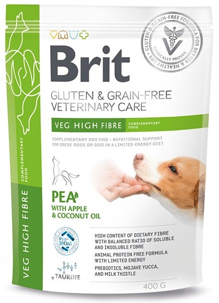 Brit Dog Vet Veg High Fibre 400g Bulktillskott