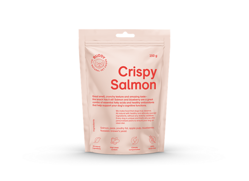 Buddy petfoods crispy salmon godis 150g