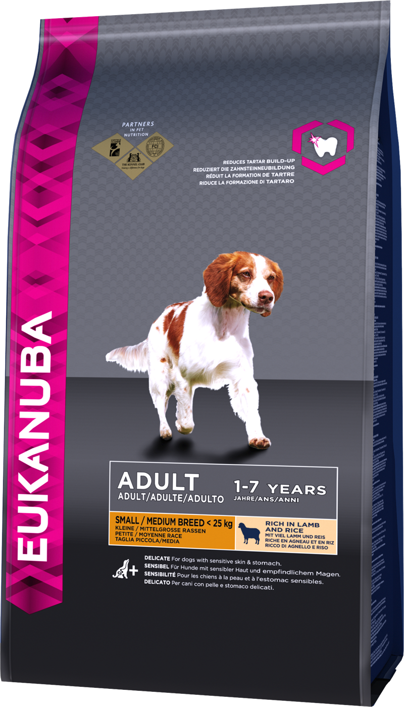 Eukanuba dog adult small/medium lamb & rice 2,5kg