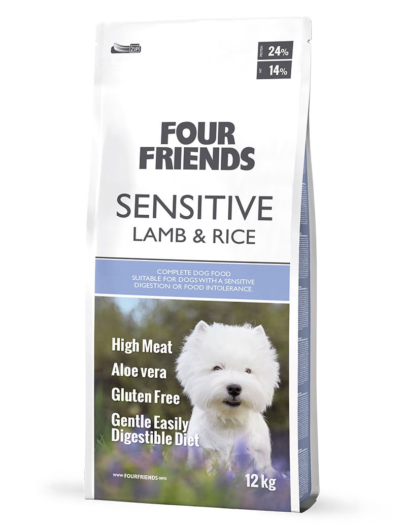 FourFriends Sensitive Lamm & ris (fd sensidog low) 12kg