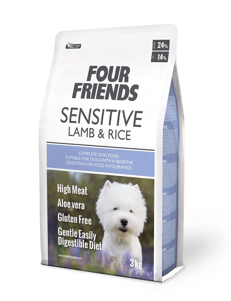 FourFriends Sensitive Lamm & ris (fd sensidog low) 3kg