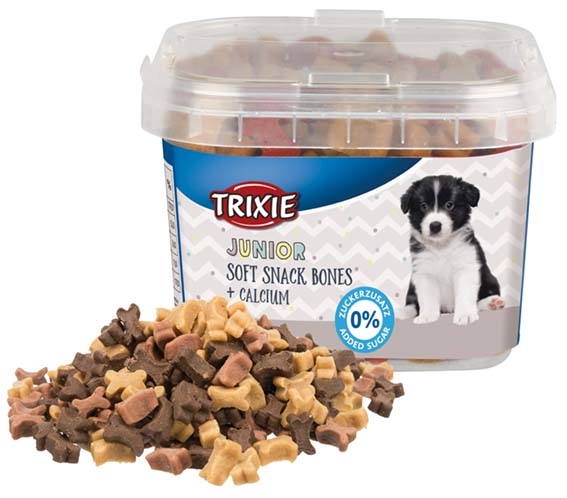 Hundgodis Junior soft snacks bones med kalcium 140g