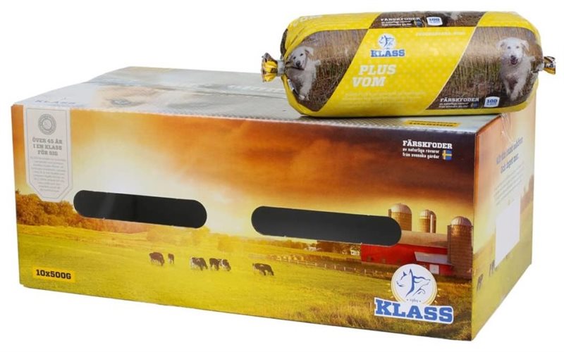 Klass Plus Vom 10kg fryst hundfoder