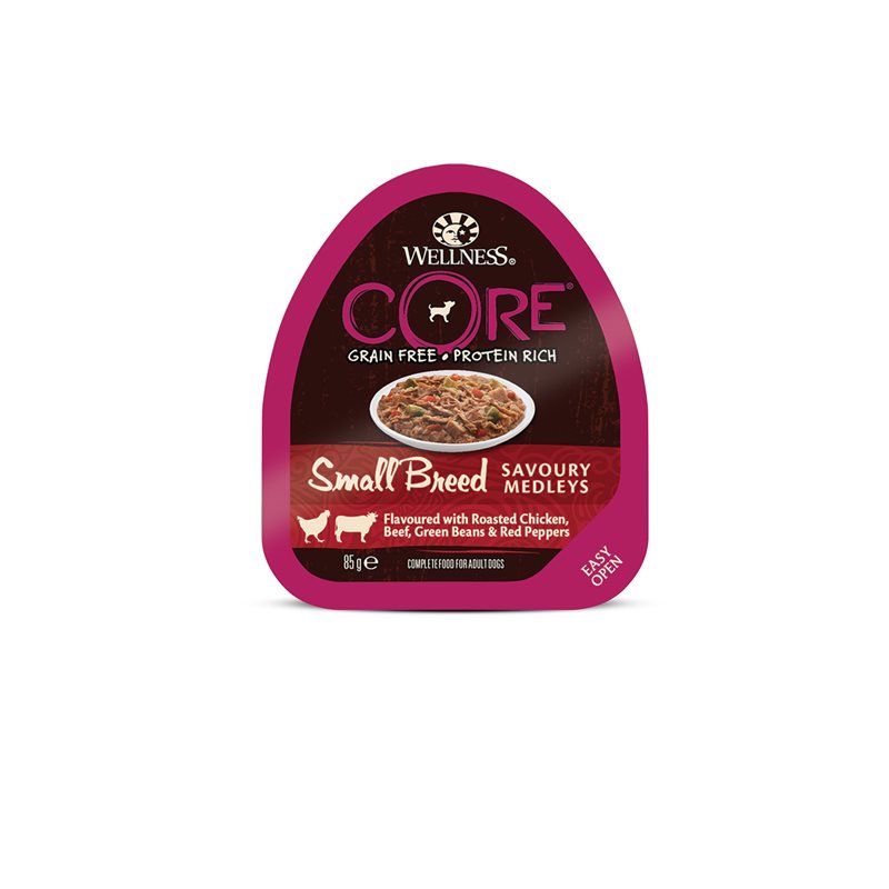 Core dog small breed chicken/beef 85g
