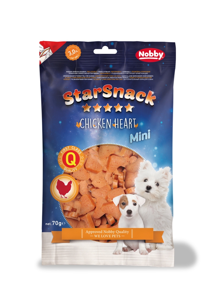 Starsnack MIni Chicken Hearts 70g