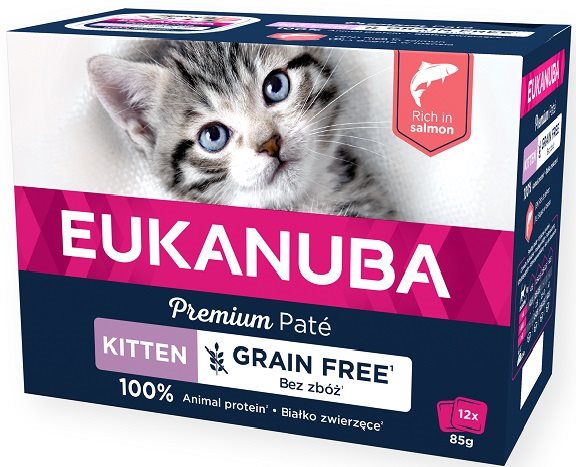 Eukanuba Kitten Salmon Pate 12x85g