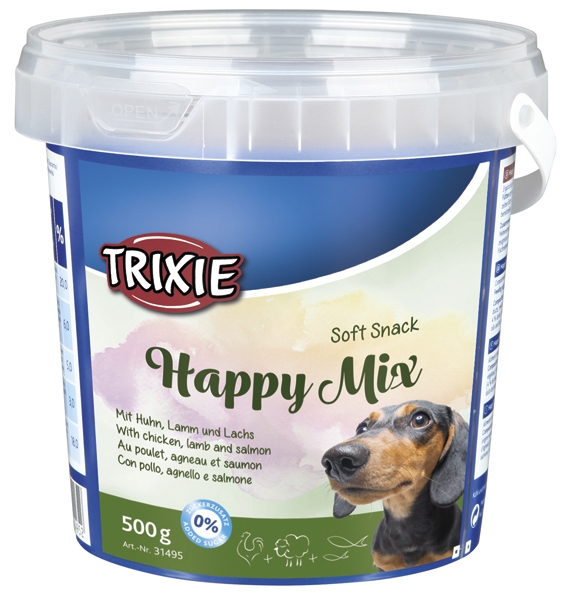 Soft snack Happy Mix 500g kyckling-lamm-lax