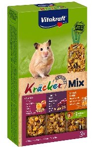 Vitakraft Kräcker Hamster 3-pack med honung/nötter/frukt