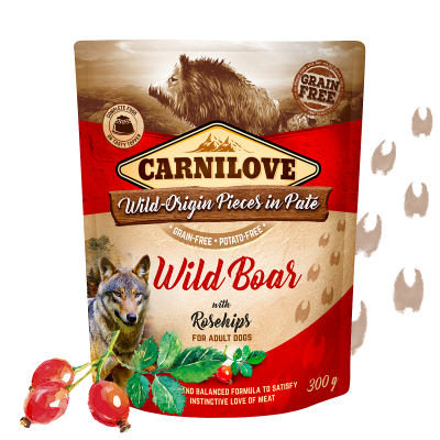 Carnilove Wild Boar & Rosehip 300g