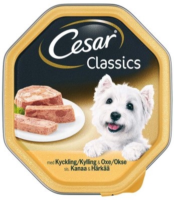 Cesar classics med kyckling & oxkött 150g