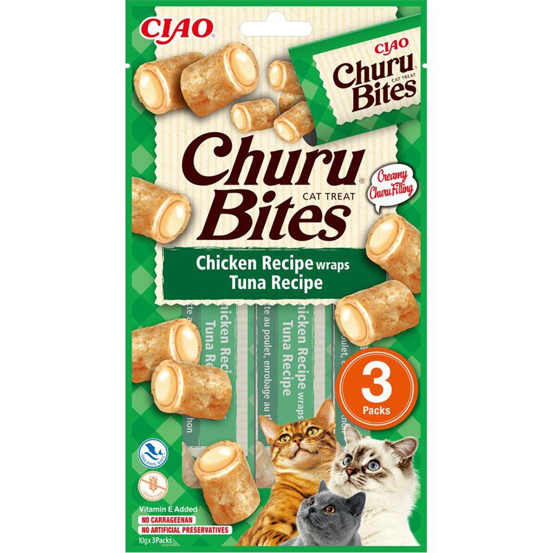 Churu Bites chicken/tuna wraps 3-pack (3x10g)