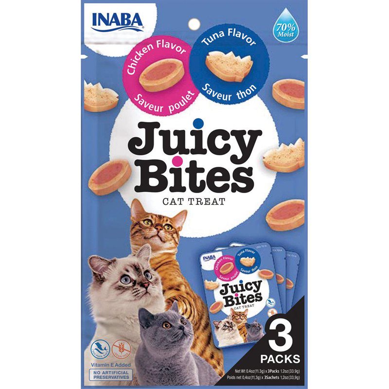 Churu Juicy Bites chicken/tuna 3-pack (3x11g)