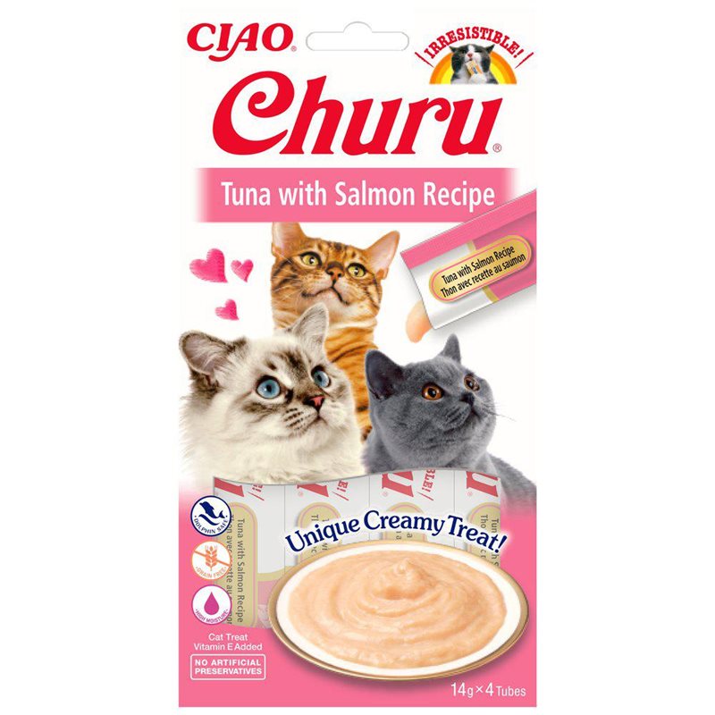 Churu Liquid Catsnack Tuna/salmon 4-p