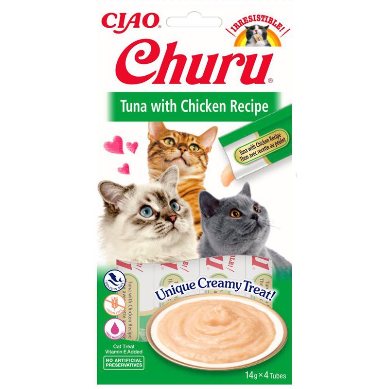 Churu Liquid Catsnack Tuna/Chicken 4-p