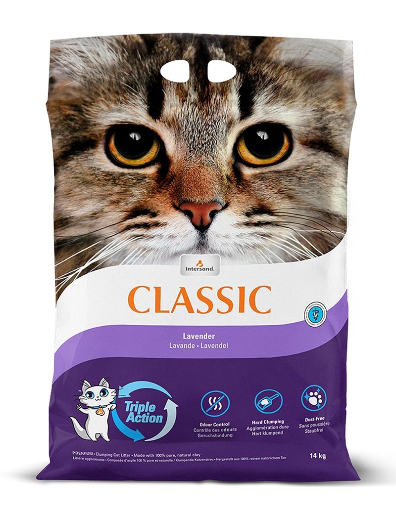 Classic kattsand 14kg Lavendel