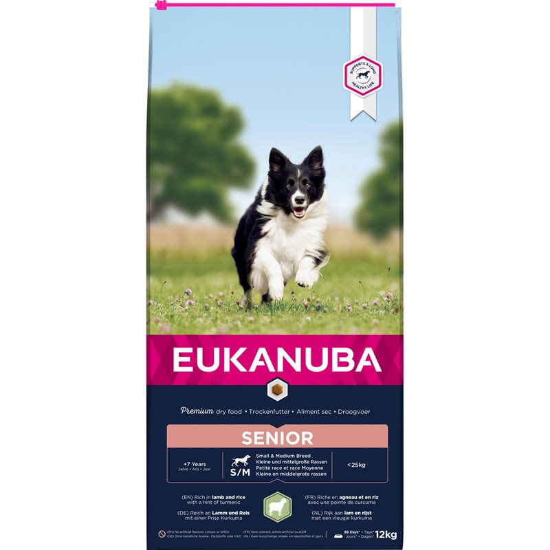 Eukanuba Senior Small/medium lamb & rice 12kg