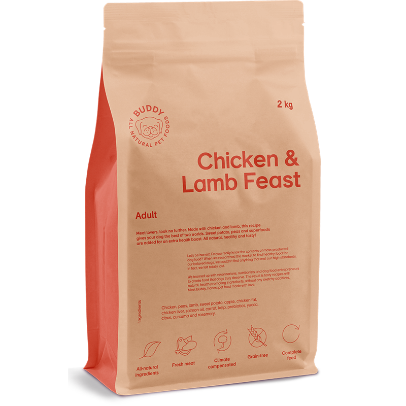 Buddy petfoods chicken & lamb feast 12kg