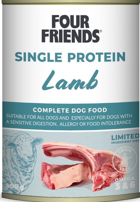 Fourfriends single protein lamm 400g