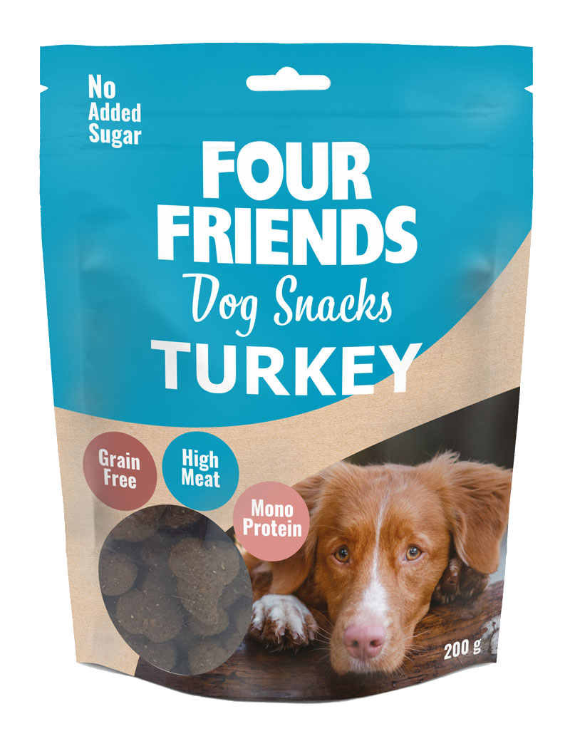 FourFriends Dog Snacks Kalkon 200gr