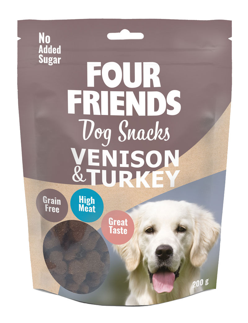 FourFriends Dog Snacks Hjort/Kalkon 200gr