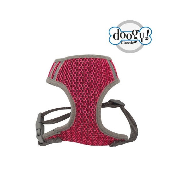 Hundsele mesh fuchia med reflex